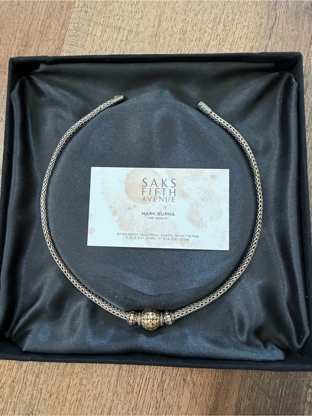 John Hardy Two-Tone Braided Choker Necklace - Silver and Gold